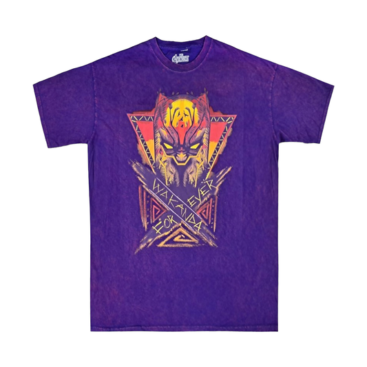 WAKANDA| MEN'S TEE| PURPLE MINERAL WASH