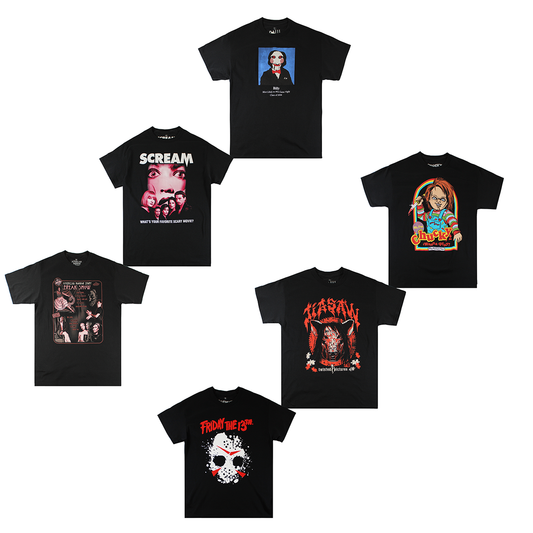 HORROR MOVIES ASSORTED PRINT| MEN'S SHORT SLEEVE|