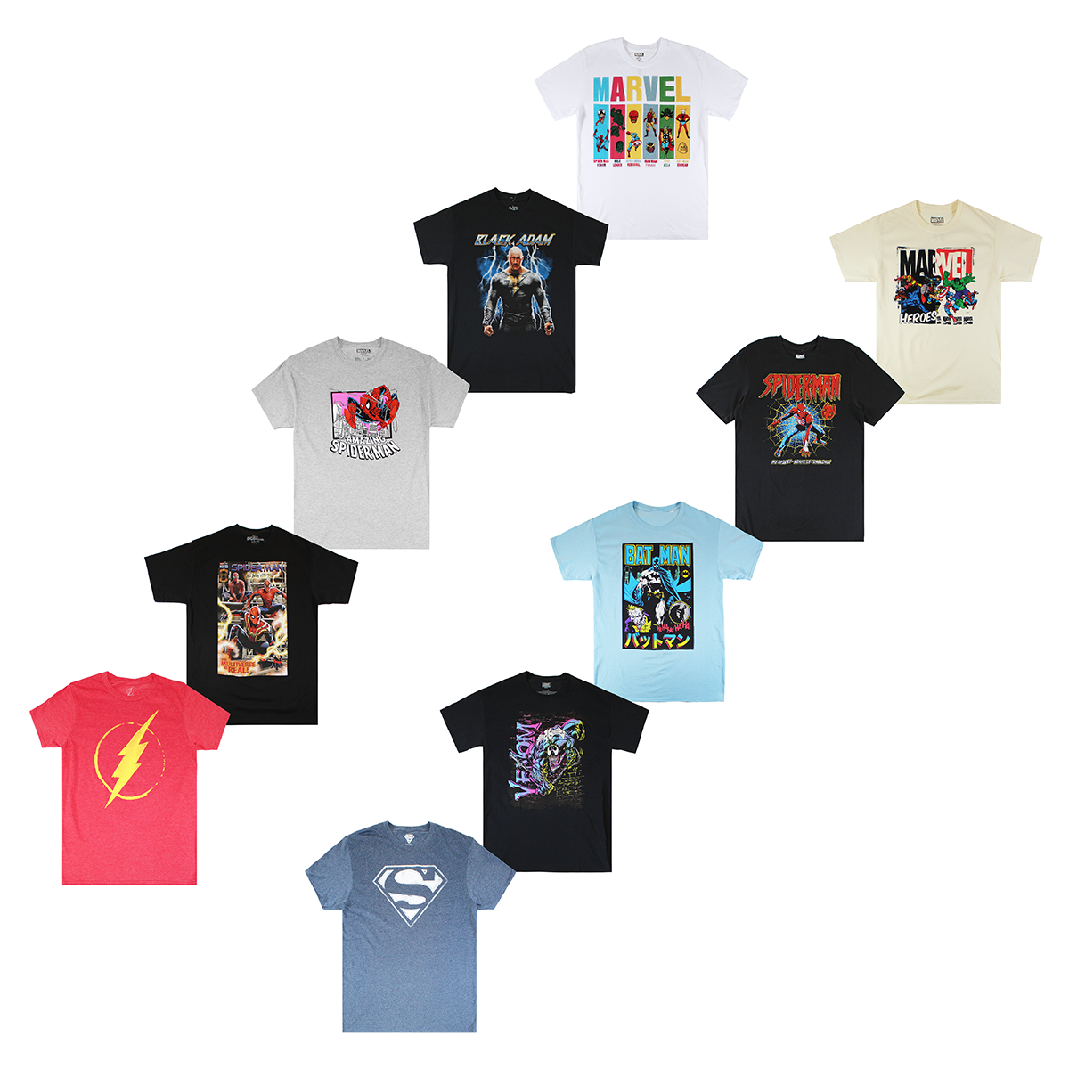 SUPERHEROES ASSORTED| ASSORTED PRINT| ASSORTED COLOR