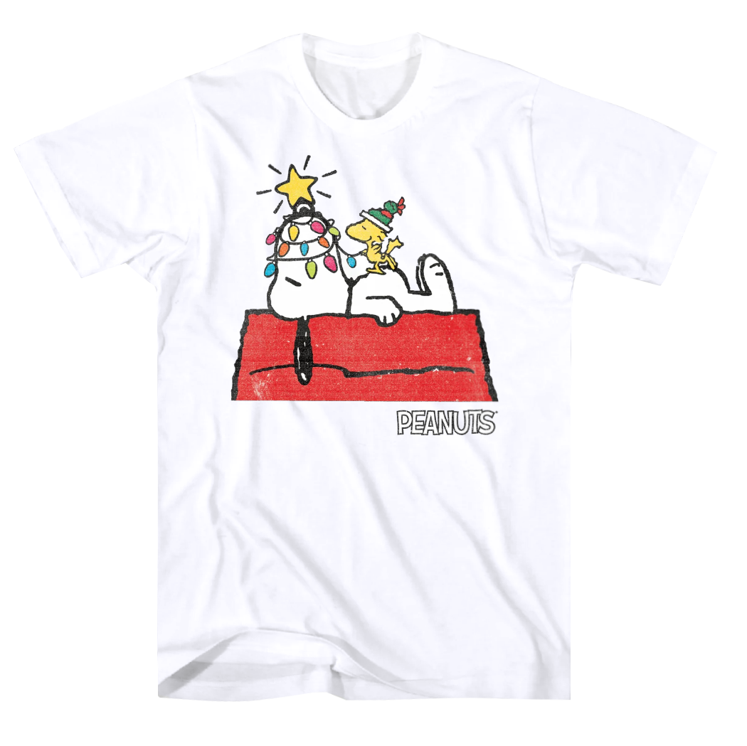 TS26403PEAUN: PEANUTS-SNOOPY CHRISTMAS| MEN'S TEE| WHITE|