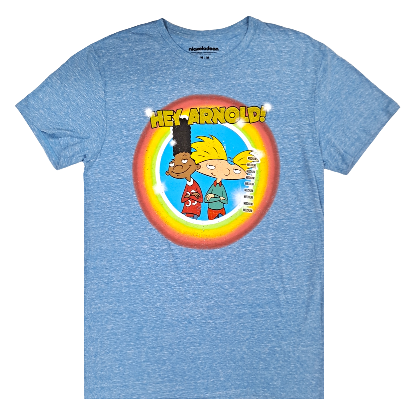 HEY ARNOLD | MEN'S TEE|  HEATHER BLUE