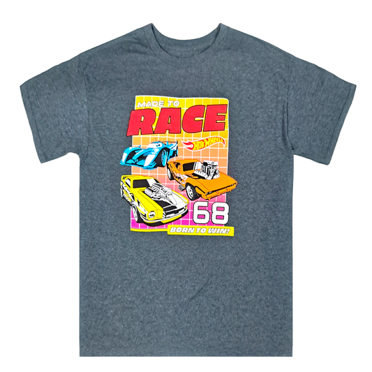 HOTWHEELS | MEN'S TEE| CHARCOAL |