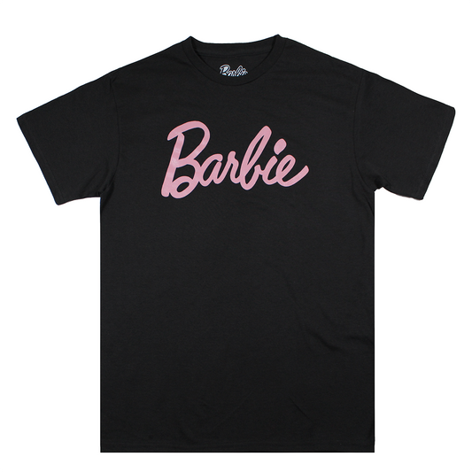 BARBIE SCRIPT LOGO | MEN'S TEE| BLACK |