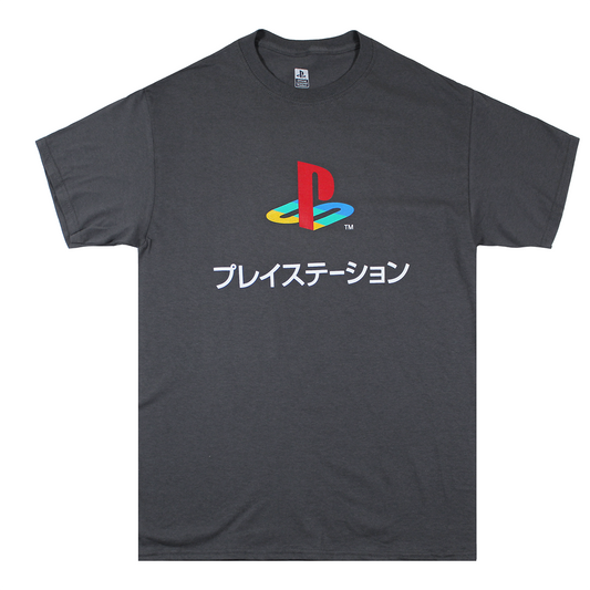 PLAYSTATION : KANJI | MEN'S TEE | CHARCOAL|