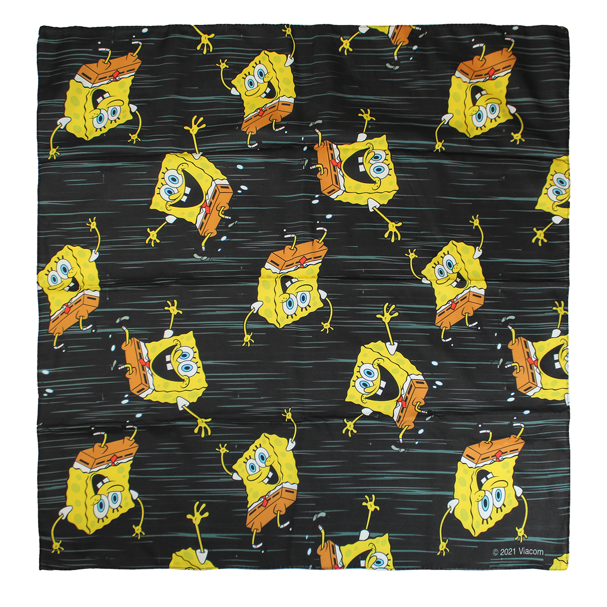 SPONGE  BOB | MEN'S CREW SOCKS & BANDANA SET | BLACK |