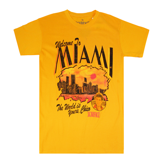 SCARFACE : WELCOME TO MIAMI | MEN'S TEE | GOLD