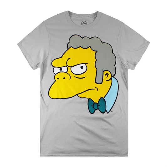 MOE FACE : THE SIMPSONS | MEN'S TEE| GRAY|