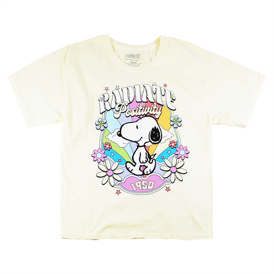 RADIATE POSITIVE : PEANUTS | GIRL'S TEE| YELLOW |