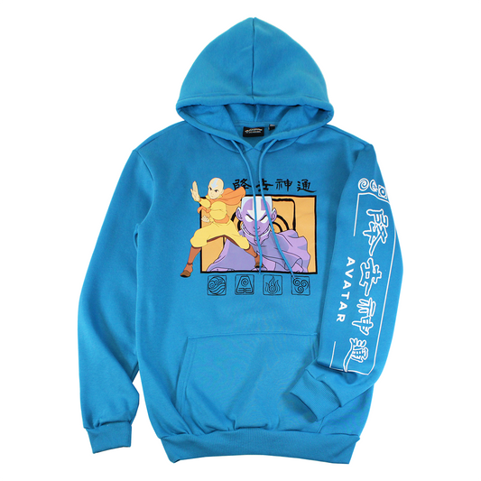 AANG : AVATAR THE LAST AIR BENDER| MEN'S HOODIE | BLUE|