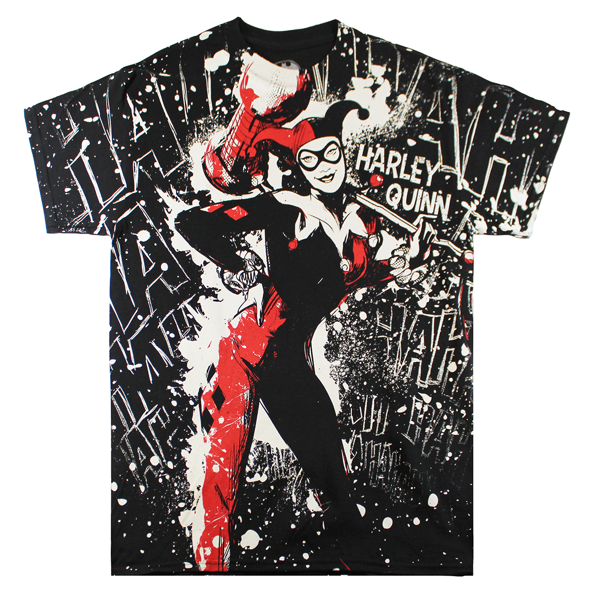 HARLEY QUEEN: BATMAN | MEN'S TEE |BLACK/RED |