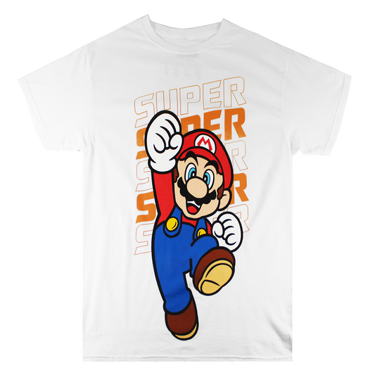 SUPERMARIO | MEN'S TEE| WHITE |