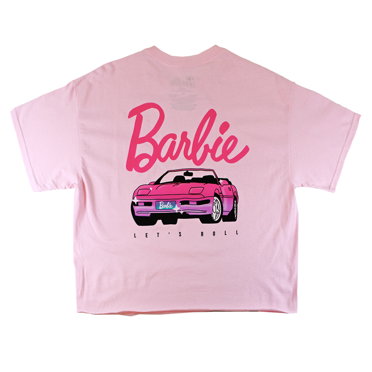 BARBIE LET'S ROLL | WOMEN'S CROP TOP| PINK |