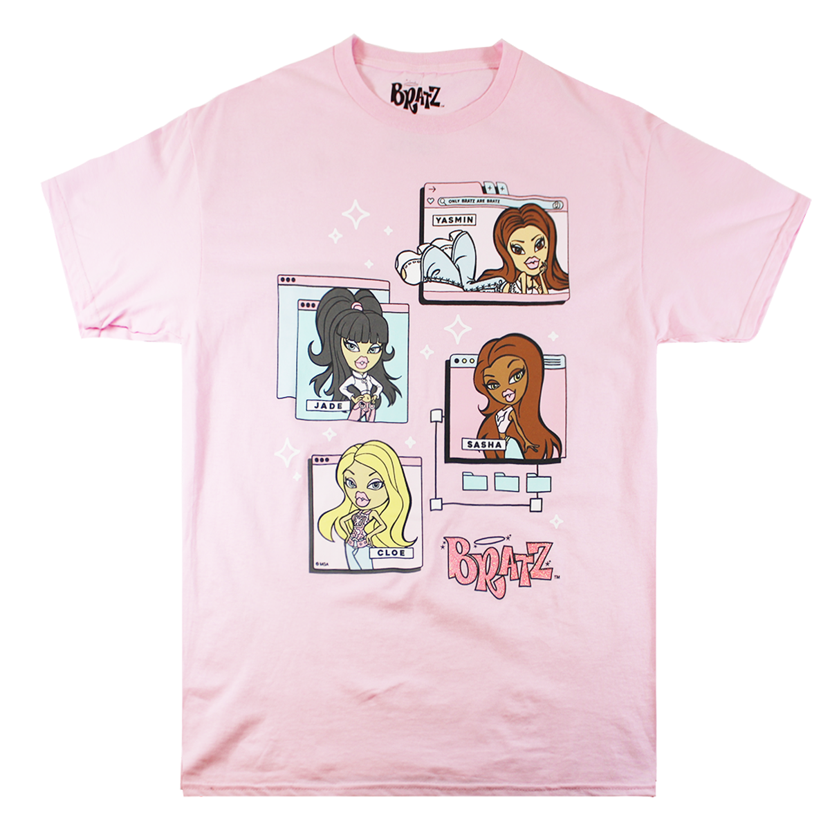 BRATZ WEB | MEN'S TEE| PINK |