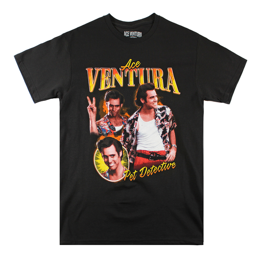 ACE VENTURA | MEN'S TEE| BLACK |