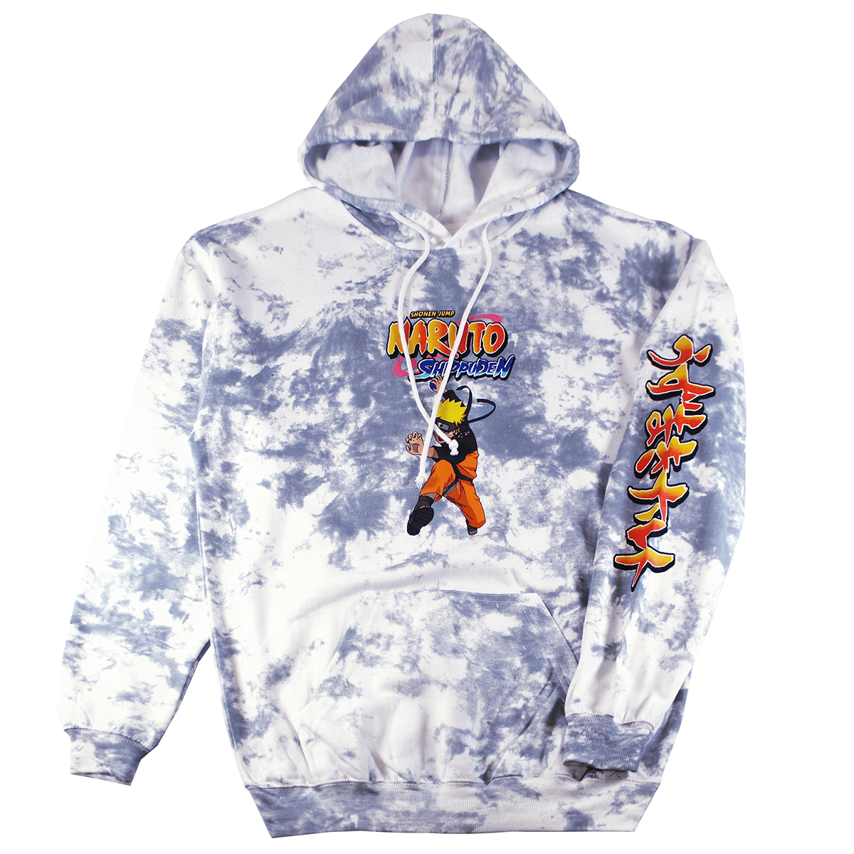 NARUTO| MEN'S HOODIE | TIE DYE WHITE/BLUE |