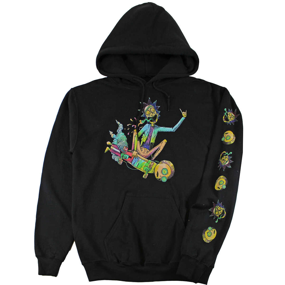 RICK & MORTY | MEN'S HOODIE | BLACK |