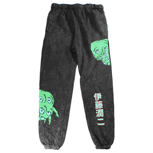 JUNJI ITO | MEN'S SWEATPANTS | BLACK WASH |