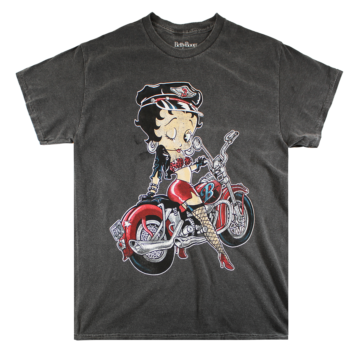 BETTY BOOP | MEN'S TEE| GREY WASH |