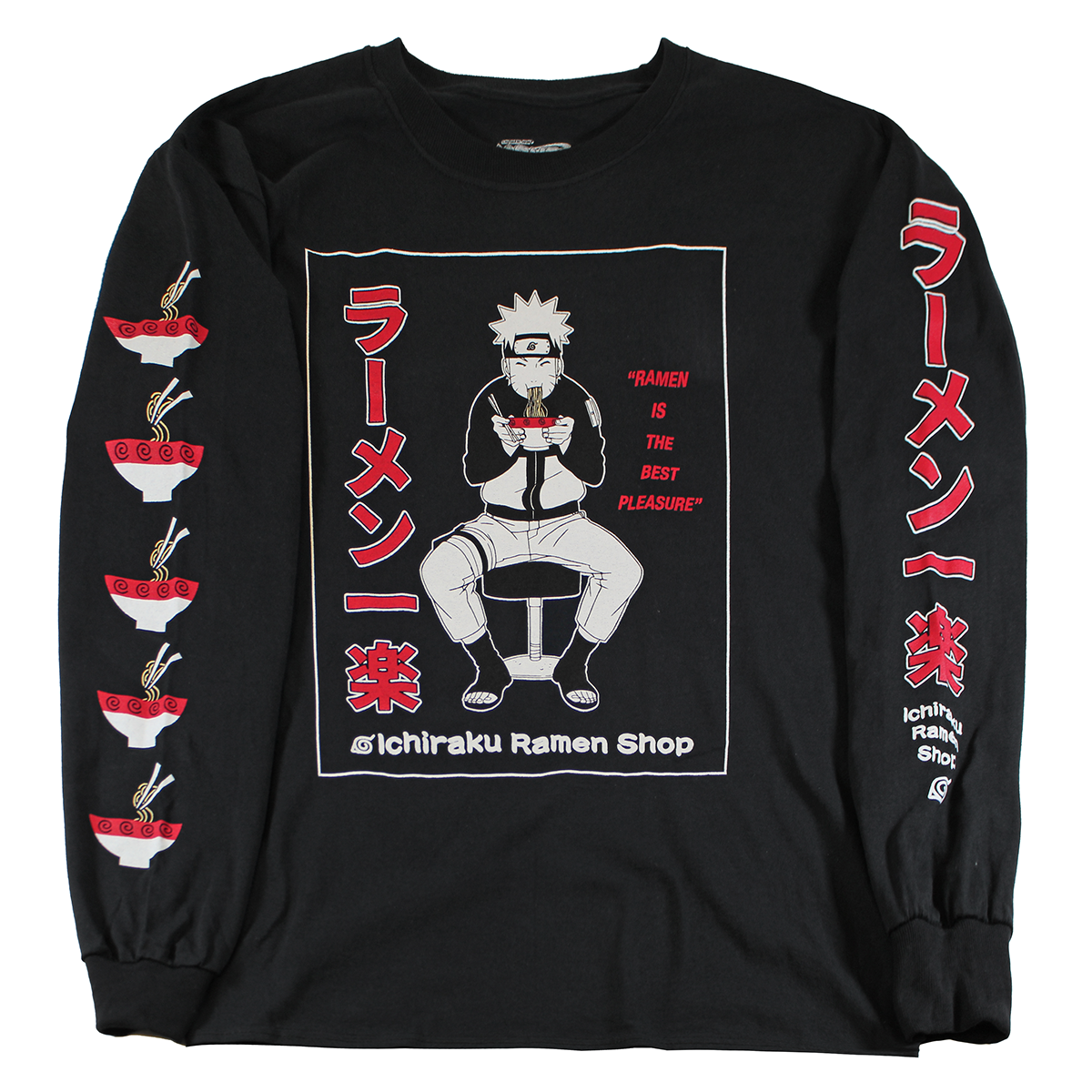 NSAL2606 NARUTO| MEN'S LONG SLEEVE | BLACK |