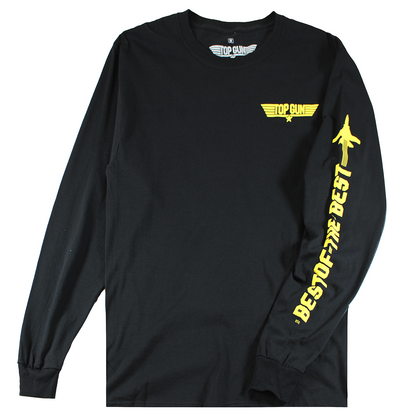 TOP GUN | MEN'S LONG SLEEVE | BLACK|