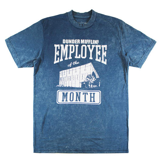 DENS3383 THE OFFICE: EMPLOYEE OF THE MONTH | MEN'S TEE | BLUE WASH|