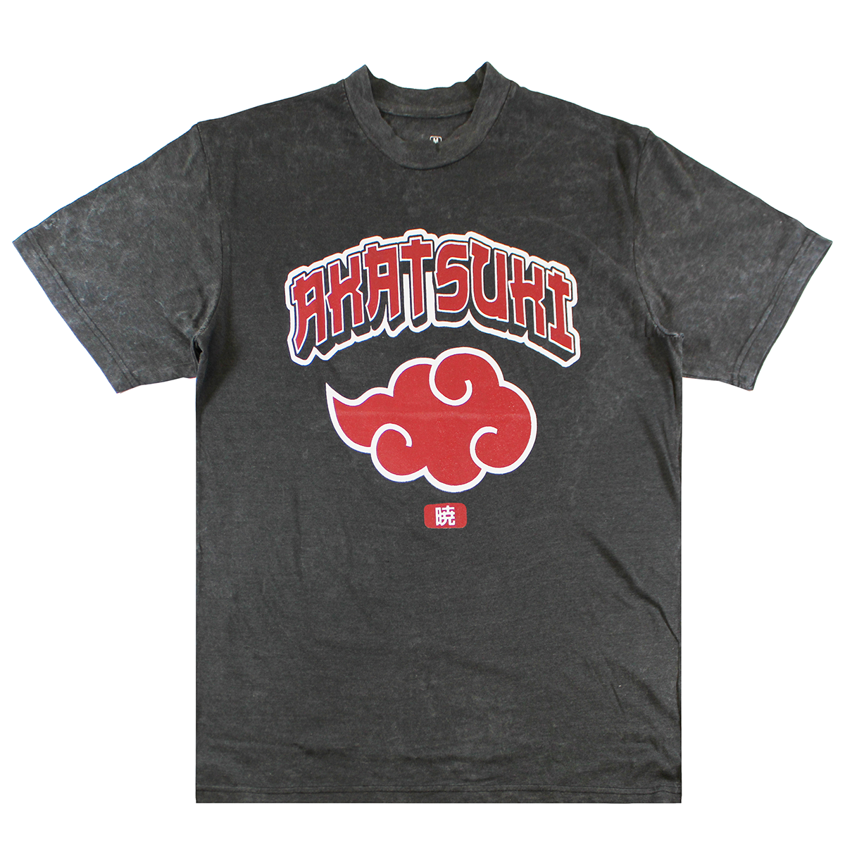 NSNS3526 NARUTO : AKATSUKI CLOUD | MEN'S TEE | BLACK WASH |