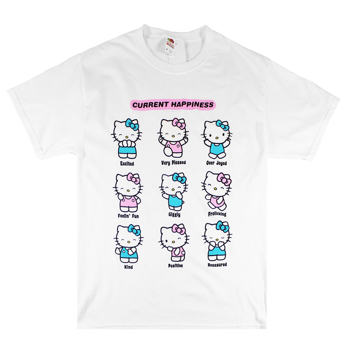 HELLO KITTY : CURRENT HAPPINESS | MEN'S TEE| WHITE |