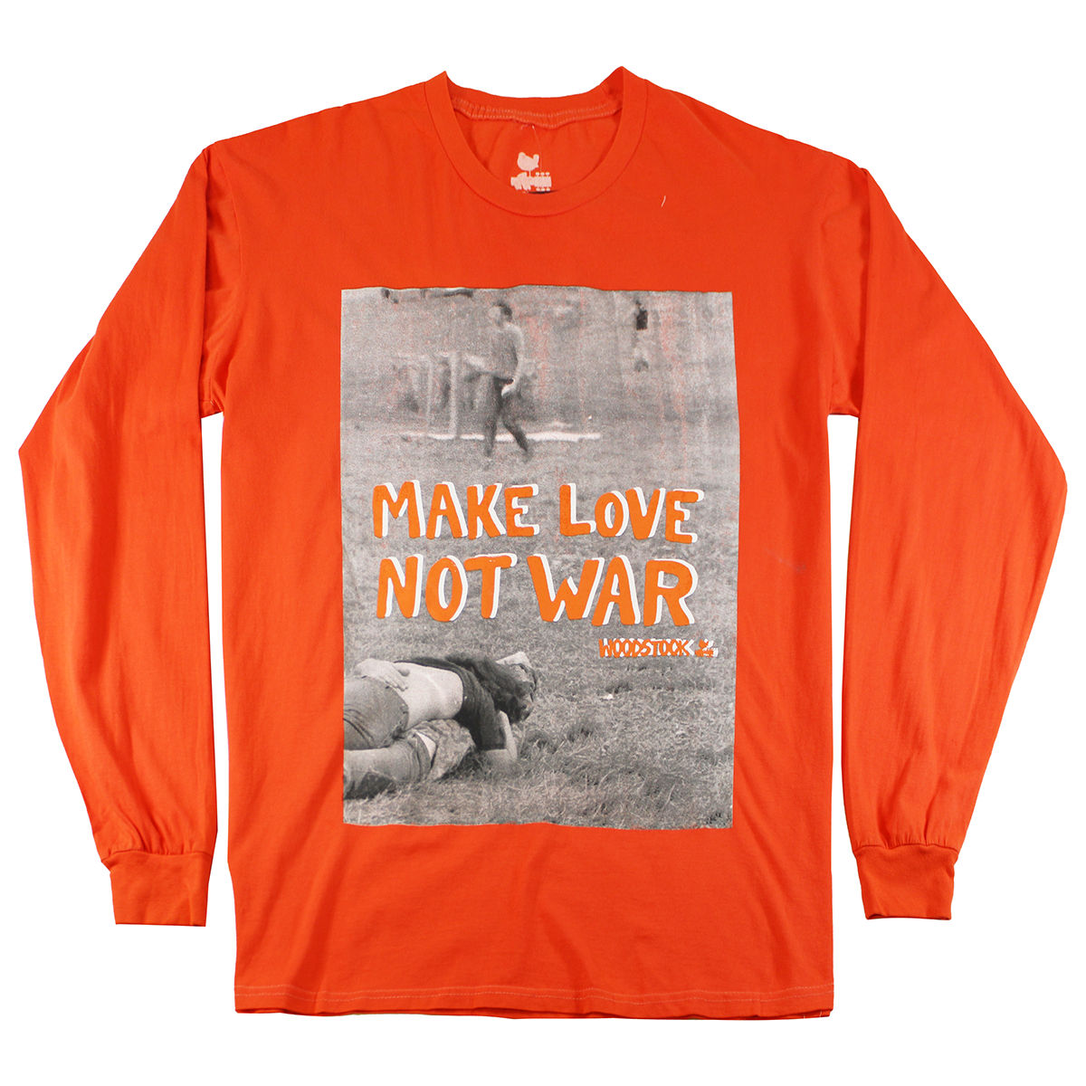 MAKE LOVE NOT WAR | MEN'S LONG SLEEVE | ORANGE |