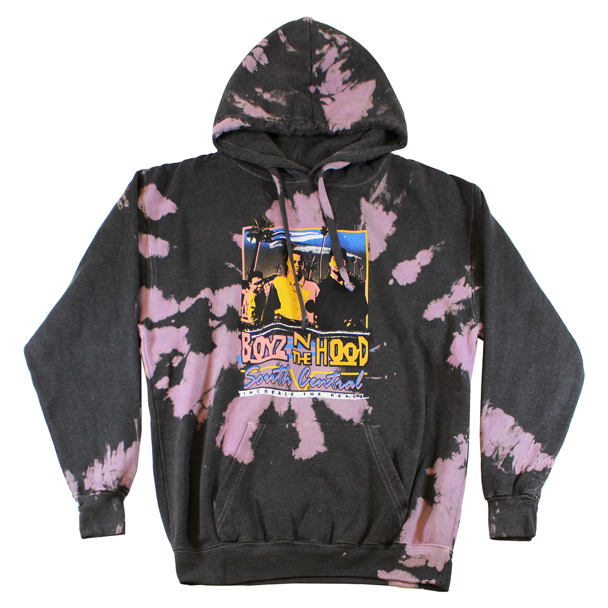 BOYZ N THE HOOD | MEN'S HOODIE | TIE DYE BLACK |