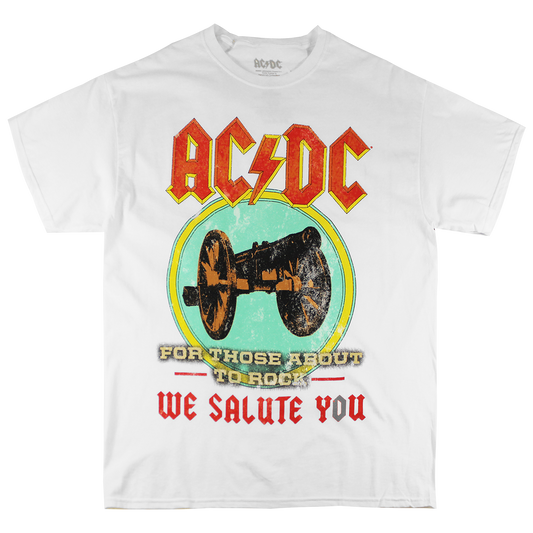 TS15716ACDM: AC/DC | MEN'S TEE | WHITE |