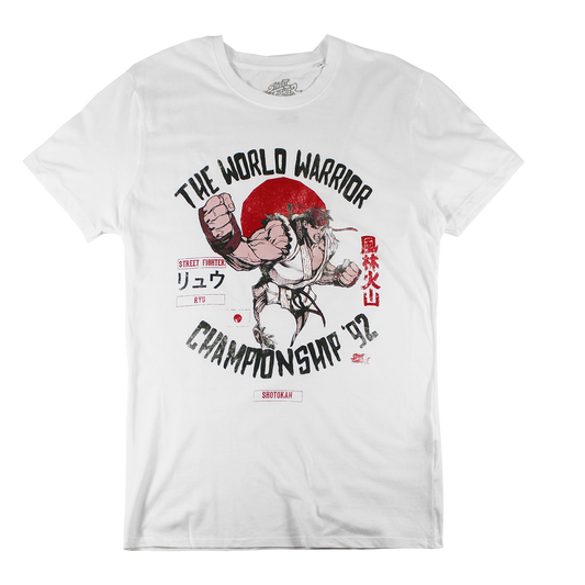 TS822610SFG: STREET FIGHTER WORLD CHAMPION | MEN'S TEE | WHITE |