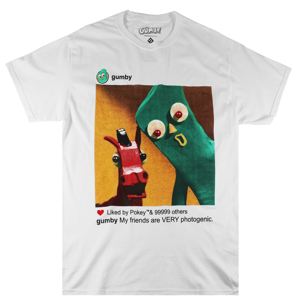 TS08299GBYU: GUMBY | MEN'S TEE | WHITE |