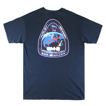 TS21390ISAU: DM-2 NASA SPACE X | MEN'S TEE | NAVY |