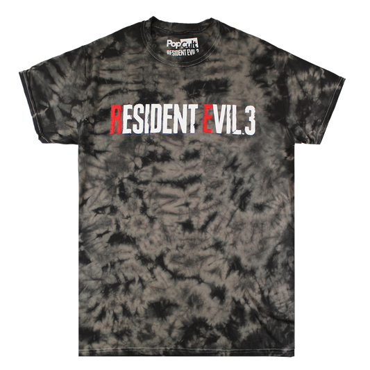 TS19796RESU: RESIDENT EVIL 3 | MEN'S TEE| TIE DYE GREY |