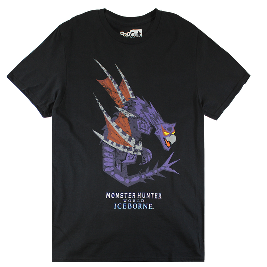 TS17518MHNU: MONSTER HUNTER DRAGON | MEN'S TEE| BLACK |