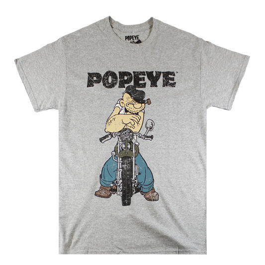 TS06086POPM : POPEYE MOTOR | MEN'S TEE | GREY |