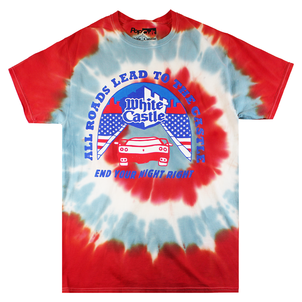 TS20111WCLU: WHITE CASTLE | MEN'S TEE | RED MULTI |