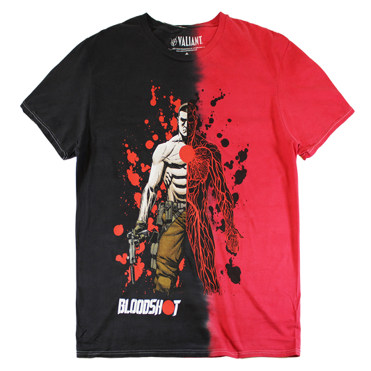 TS16783VALU: VALIANT BLOOD SHOT | MEN'S TEE| BLACK/RED|