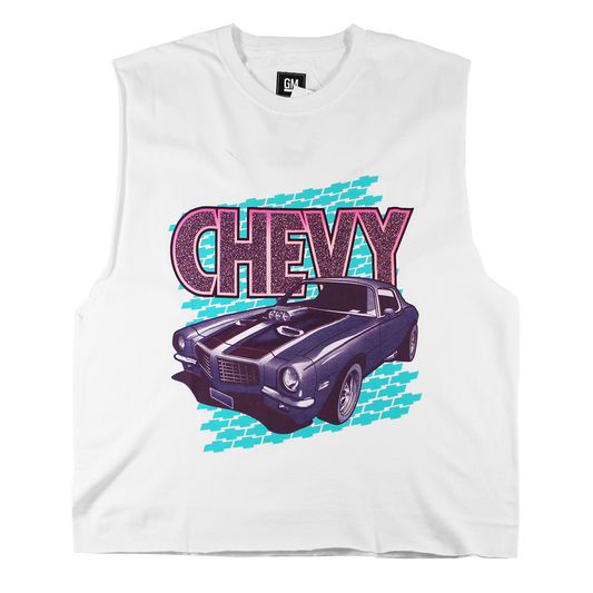 TS18127CVYU: CHEVY | WOMEN'S TANK | WHITE |