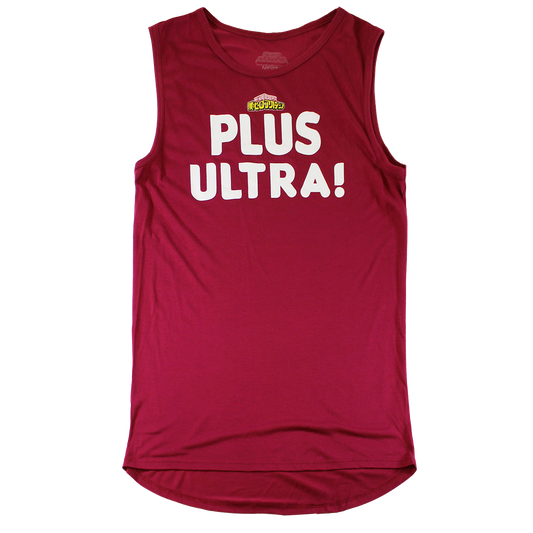 MY HERO ACADEMY ( TS77MDMHAIR) | WOMEN'S TANK TOP| BURGUNDY |