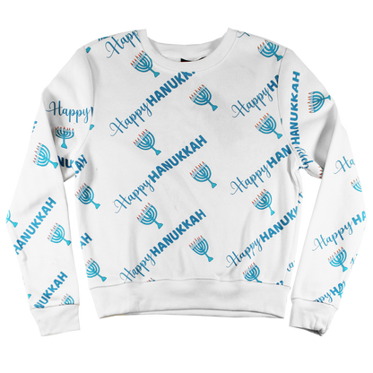 7PLS70580M: HANUKKAH | MEN'S SWEATER | WHITE |