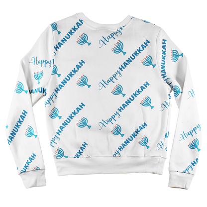 7PLS70580M: HANUKKAH | MEN'S SWEATER | WHITE |