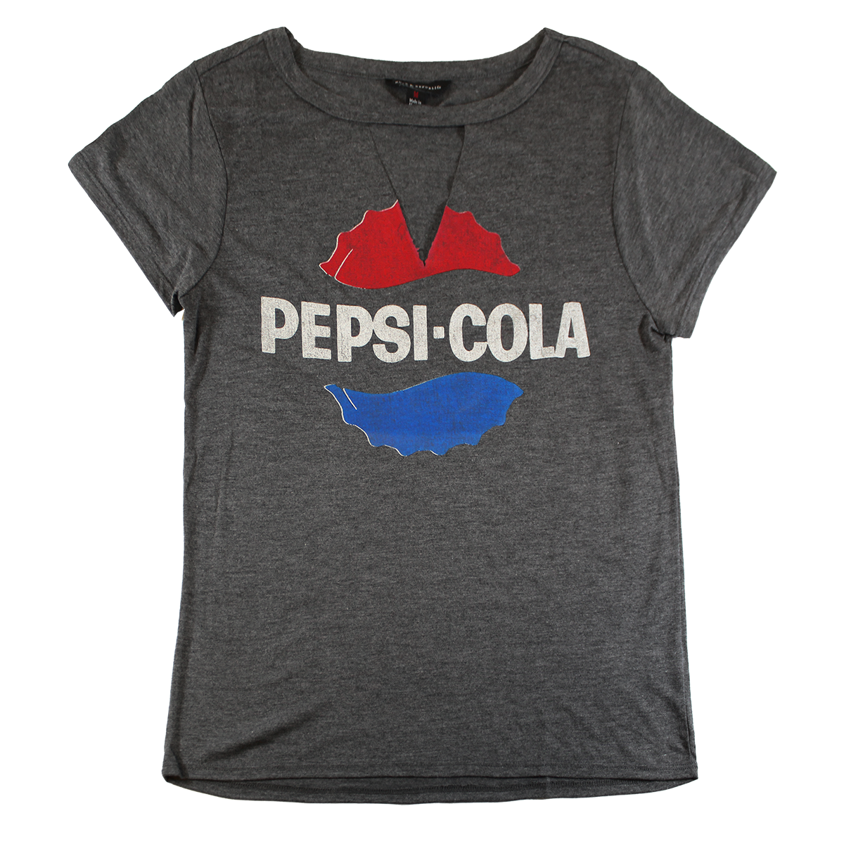 7PEP93840K: PEPSI-COLA| WOMEN'S TEE | HEATHER CHARCOAL |