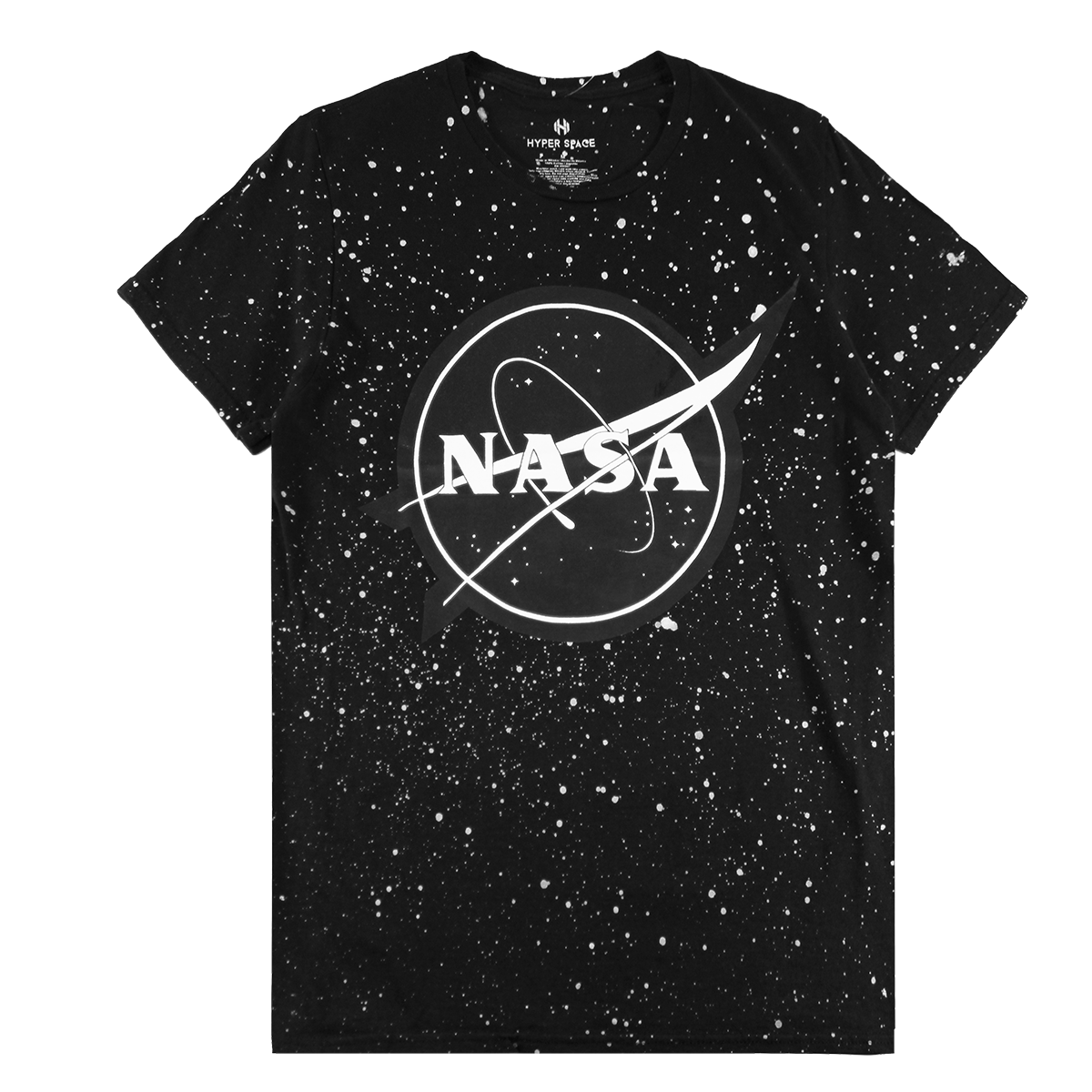 4NAS98570BK: NASA | MEN'S TEE | WHITE/ BLACK |