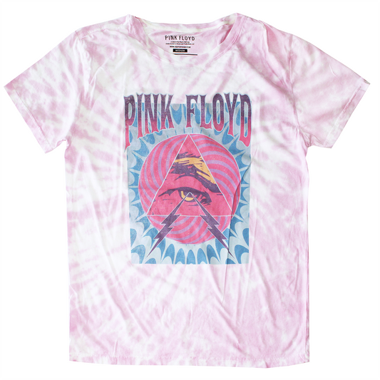 TS25486PFDW: PINK FLOYD TRIANGLE | MEN'S TEE| PINK SPIRAL |