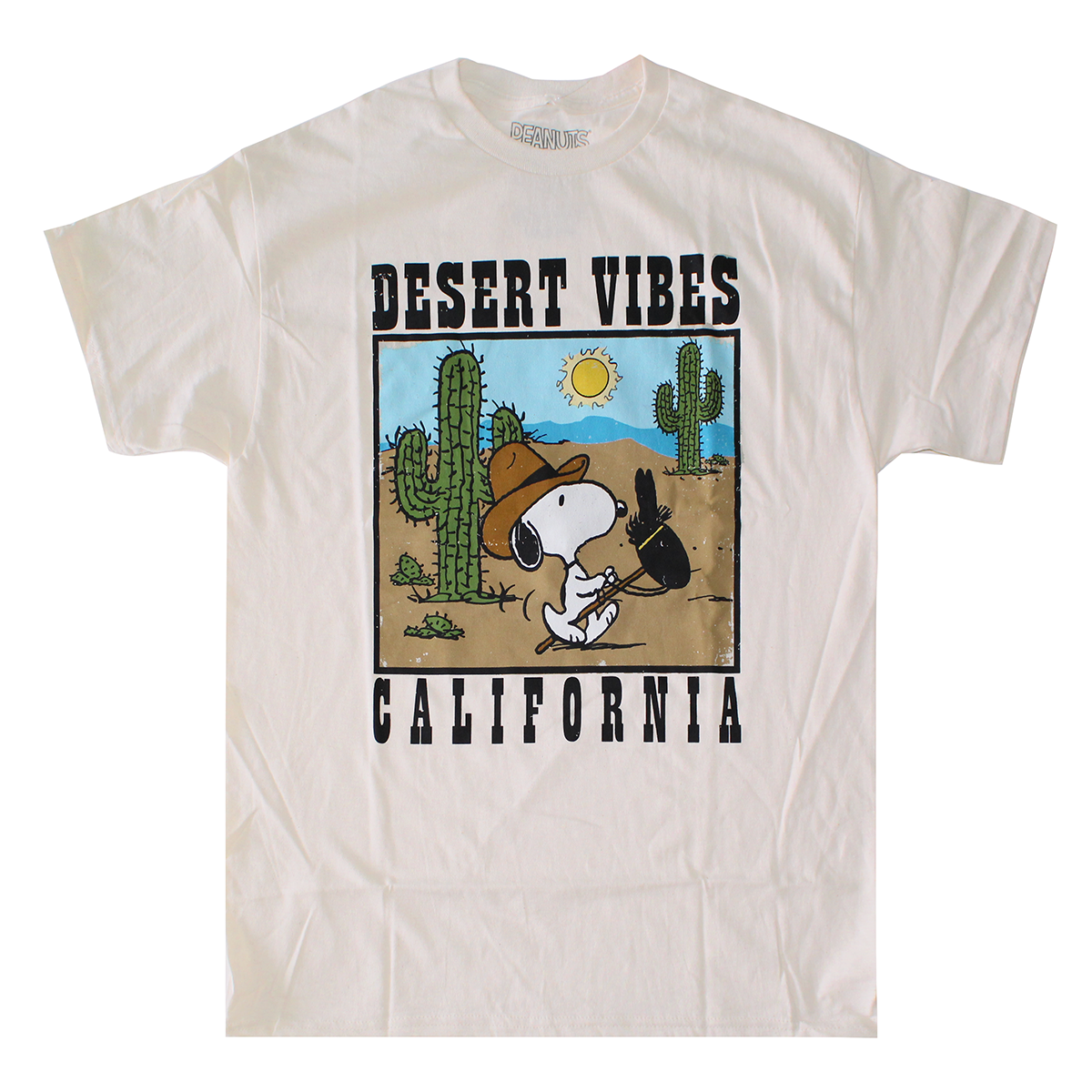 TS30068PEAU: PEANUTS| MEN'S TEE| TAUPE |