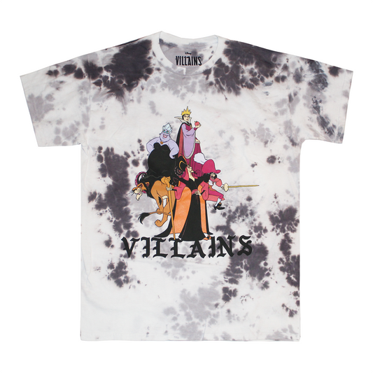 2DNY7205 : DISNEY VILLANS TEE TIE DYE WHITE |