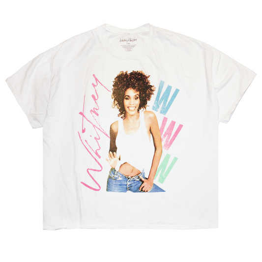 RETRO WHITNEY TEE WHITE