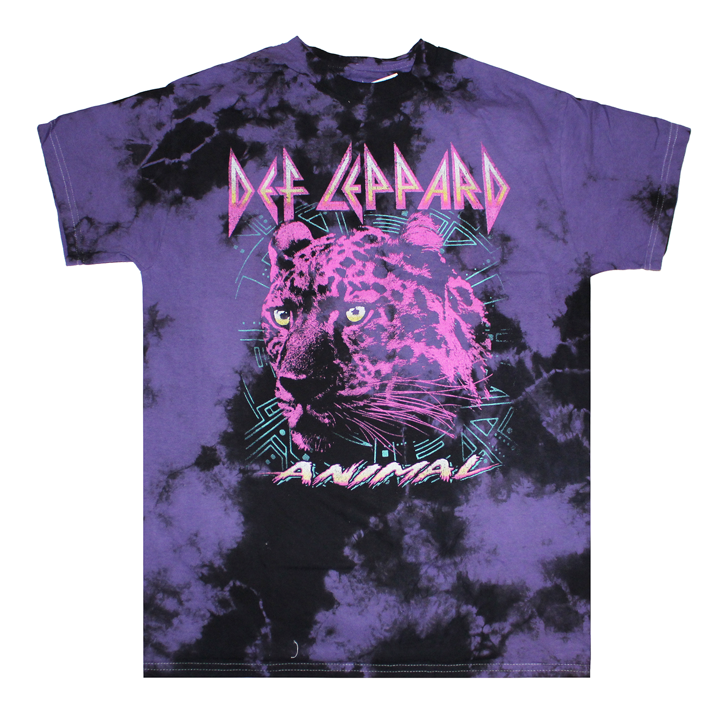 DEL114293 : DEF LEPPARD TEE BLACK PURPLE