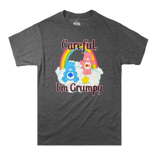 CARE BEARS : CAREFUL, I'M GRUMPY | MEN'S TEE | CHARCOAL|